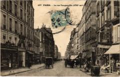 Carte postale ancienne La Rue Tocqueville
                                                                     à Paris 17e
                                