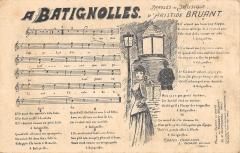 A Batignolles - Paroles et Musique d'Aristide Bruant -
																					75017 Paris 17e
																			
