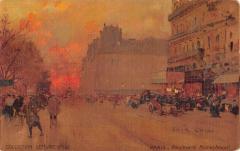 Paris - Cpa Illustrateur - Collection Lefevre Utile - Boulevard Rochechou -
																					75000 Paris
																			