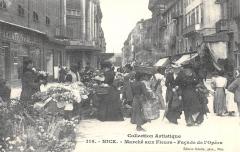 Nice - Marche Aux Fleurs - Facade De L'Opera à Nice