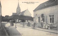 La Chapelle Saint Martin - L'Eglise Et La Place -
													41 Loir et Cher
												