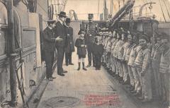 Marine - Le Roi Albert A Bord Du Navire Ecole L'Iris - Belgique