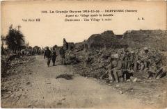 Dompierre aspect du village apres la bataille