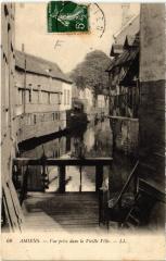 Amiens vue prise dans la vieille ville à Amiens