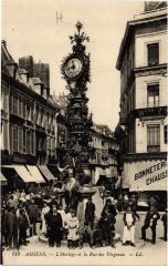 Amiens Horloge et la Rue des Vergeaux à Amiens