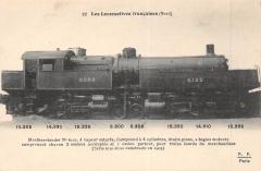 Train - Les Locomotives Francaises (Nord) - Machine Tender N°6122 -
													France
												