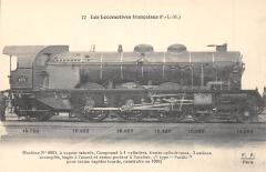 Train - Les Locomotives Francaises (P.L.M.) - Machine N°6001 Compound