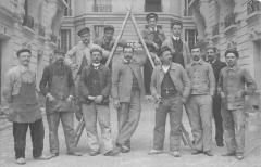 Paris XVIIIe - Carte Photo - partie boulevard Jouffroy à Paris 18e