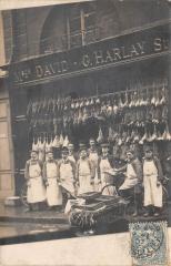 Paris IIe - Carte Photo - Maison David Charlay - Boucherie - Rue D'Antin -
																					75002 Paris 2e
																			
