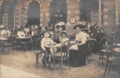 La Bourboule - Carte Photo - Terrasse Du Cafe De La Bourboule à La Bourboule