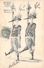 Carnaval De Nice 1903 - Cpa Illustrateur - Garocs De S.M. -
													06 Alpes Maritimes
												