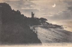Ile De Noirmoutier - La Plage De L'Anse Rouge Au Clair De Lune -
													85 Vendée
												