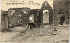 Mailly Maillet les ruines de la Mairie à Mailly-Maillet