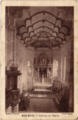 Mailly Maillet interieur de l'eglise à Mailly-Maillet