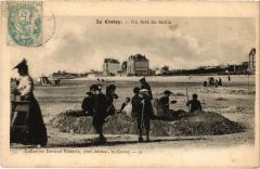 Le Crotoy un fort de sable au Crotoy