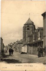 Le Crotoy Rue de l'eglise au Crotoy