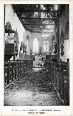 Bouchor interieur de l'eglise -
													80 Somme
												
