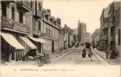 Ault Grande Rue et eglise -
													80 Somme
												