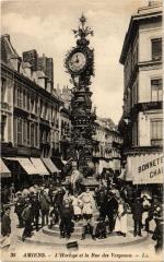 Amiens Horloge et Rue des Vergeaux à Amiens