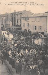 Pezenas - Fete De Charite Du 19 Mars 1911 - Char De Gargantua - Les Greno -
																					34120 Pézenas
																			