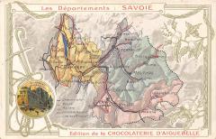 Cpa Publicite Representant Le Departement De La Savoie
