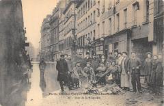 Paris - Les Inondations 1910 - Rue De La Roquette à Paris
