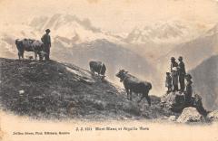 Mont Blanc Et Aiguille Verte