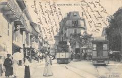 Aix Les Bains - La Rue De Geneve - Tramways -
																					73100 Aix-les-Bains
																			