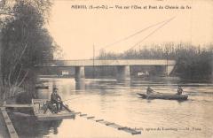 Meriel - Vue Sur L'Oise Et Pont Du Chemin De Fer -
																					95630 Mériel
																			