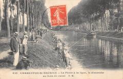Charenton Saint Maurice - La Peche A Ligne - Le Dimanche Au Bord Du Canal -
																					94410 Saint-Maurice
																			