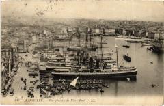 Marseille vue generale du vieux port à Marseille