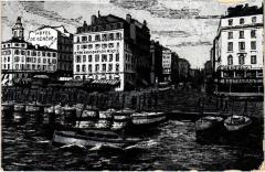 Marseille Quai des Belges et la Canebiere à Marseille