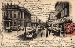 Marseille Perspective de la Rue Cannebiere à Marseille