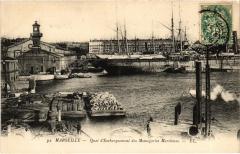 Marseille Quai d'Embarquement des Messageries Maritimes à Marseille