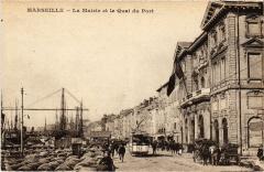 Marseille Quai du Port et la Mairie à Marseille