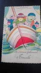 Trouville - Rare Cpa A Systeme De Depliant Decouvrant Plusieurs Vue