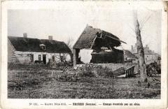 Erches Grange eventree par un obus à Erches