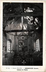 Armancourt interieur de l'eglise à Armancourt