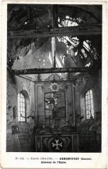 Armancourt interieur de l'eglise à Armancourt