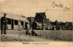 Ault la plage et les cabines