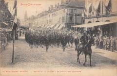 Saint Die - Revue Du 14 Juillet - Le Defile Des Chasseurs - cliché rare -
													88 Vosges
												