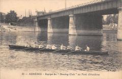 Asnieres - Equipe Du Rowing Club Au Pont D'Asnieres -
													92 Hauts de Seine
												