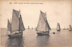 Barques De Peche Voguant Vers Le Large -
													76 Seine Maritime
												