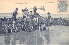 Scenes De Plage - Dans Les Roches -
													76 Seine Maritime
												