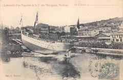 La Ciotat - Lancement D'Un Paquebot De La Cie Des Messageries Maritimes -
																					13600 La Ciotat
																			