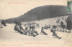 L'Hiver Dans Les Vosges - Les Glissades Au Flanc Des Montagnes