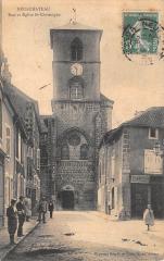 Neufchateau - Rue Et Eglise Saint Christophe à Neufchâteau