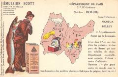 Cpa Represenant Le Departement De L'Ain - Cpa Publicite