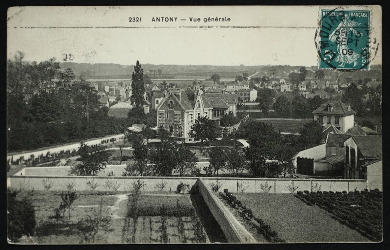 Carte postale ancienne Vue générale à Antony