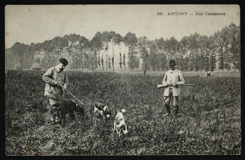 Carte postale ancienne Nos chasseurs à Antony